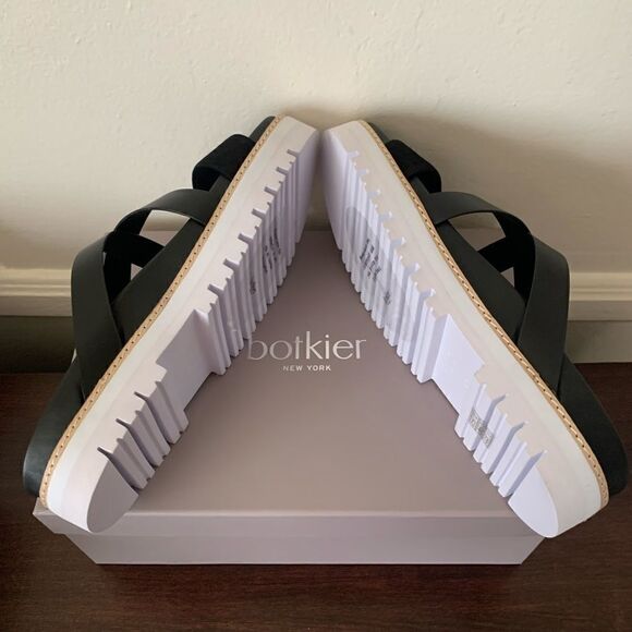 Botkier New York Jupiter platform slide leather sandal size 9,5 black - Picture 6 of 8